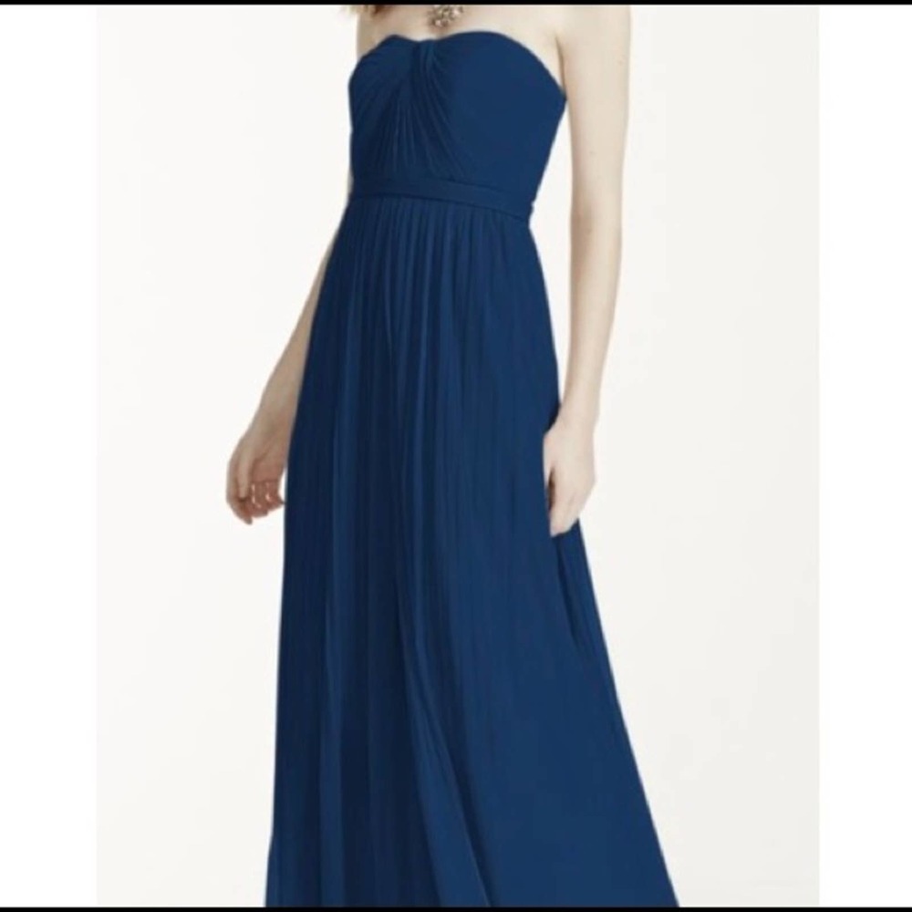 David’s Bridal Strapless Bridesmaid Dress